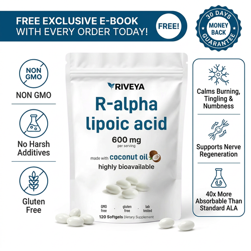 R-Alpha Lipoic Acid - 600mg Odorless Softgels